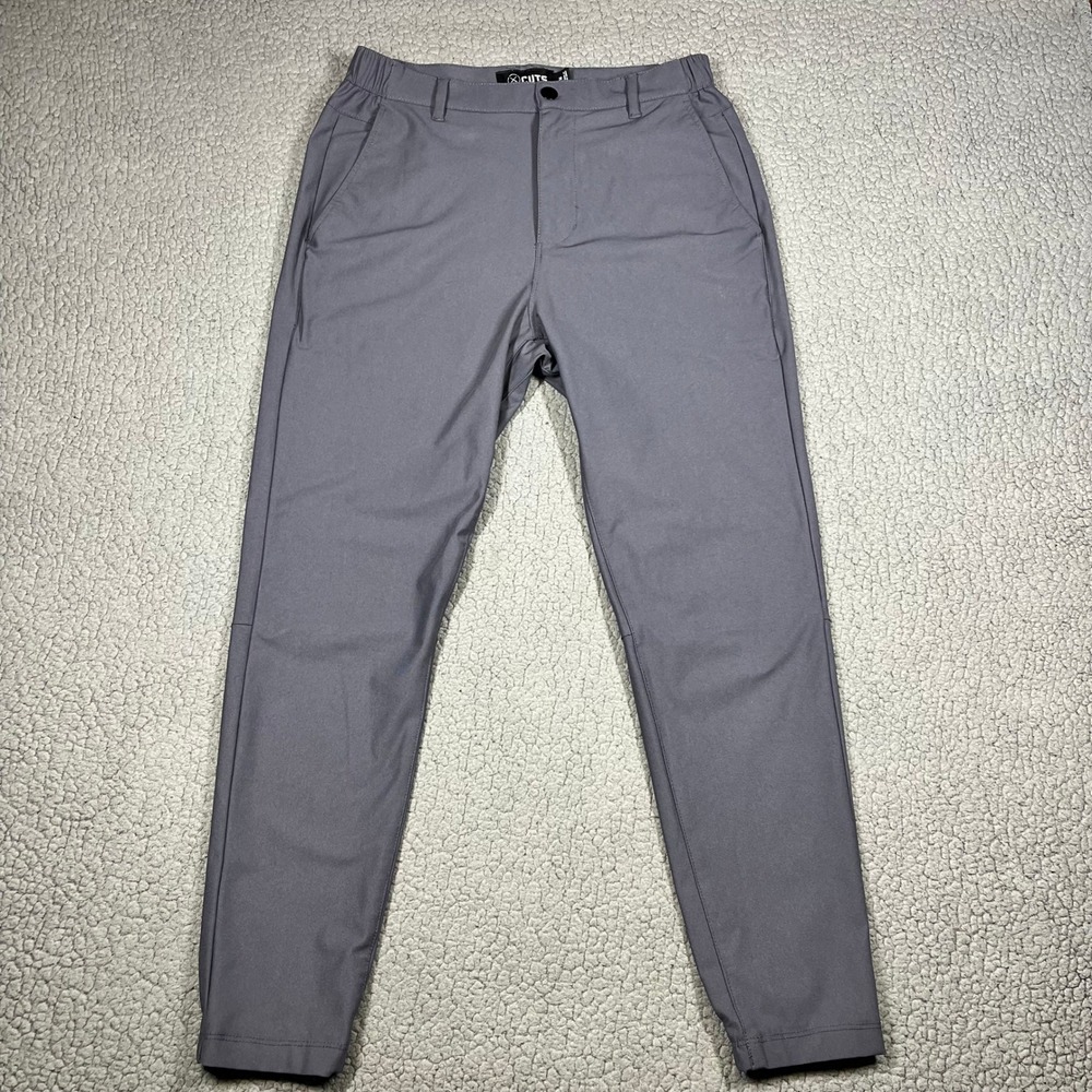 Cuts Clothing AO Jogger Mens Medium Grey Technical Slim Fit Tapered Pants